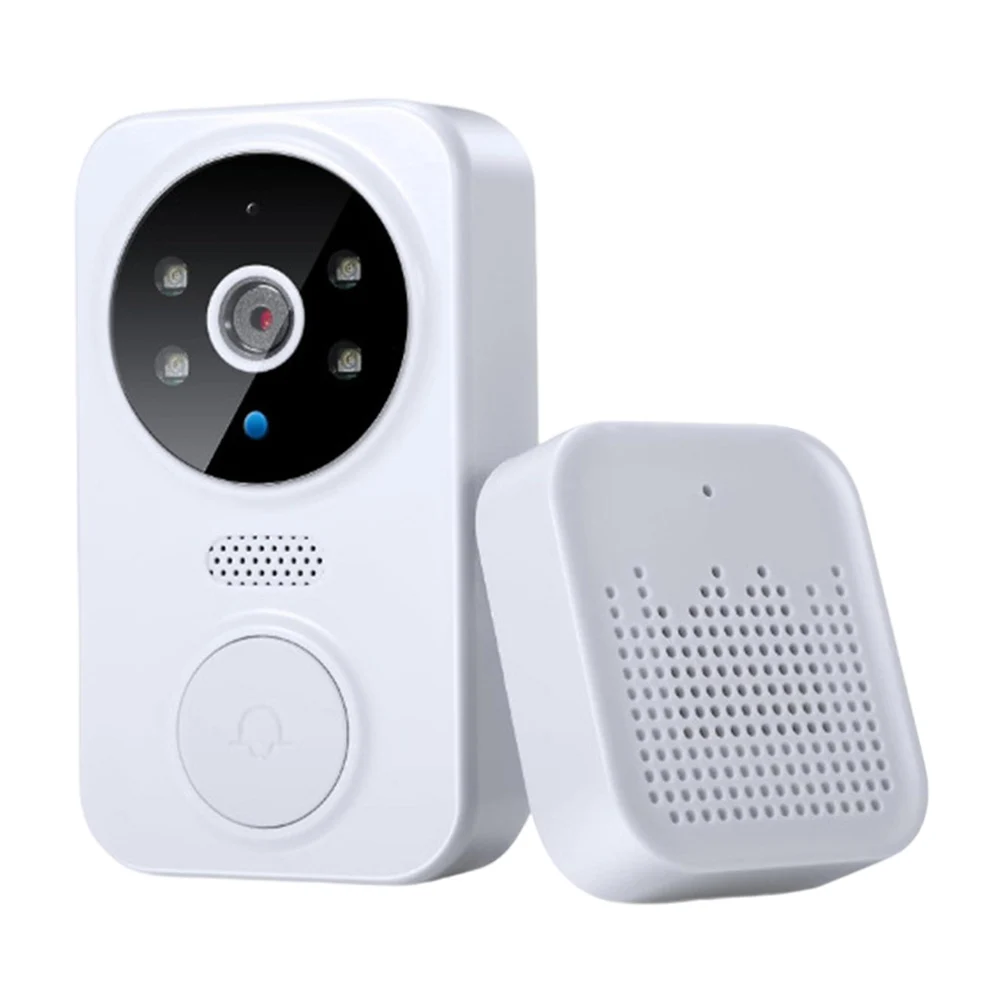 Timbre de Video inalámbrico con WiFi, timbre inteligente con monitoreo remoto por aplicación, cámara de puerta delantera, vigilancia interior y exterior