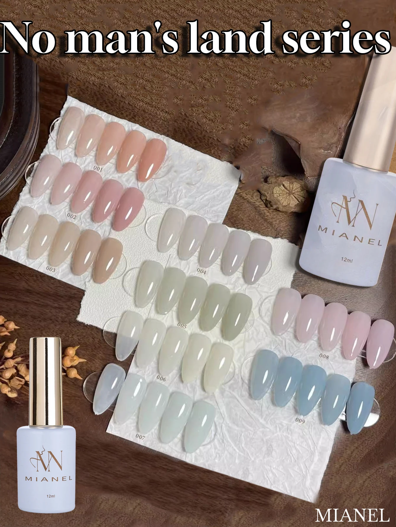 MIANEL 12ML Sommer Grüne Nägel Mint Mambo Jelly Gel Nagellack 2026 Neue Eisklare Milchig Blaugrüne Serie Gel-Lack – Detail 10
