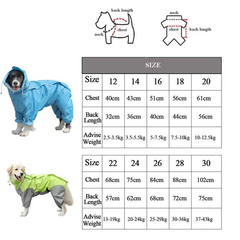 Adjustable Pet Raincoat with Hood Waterproof Coat Parsnip Dog Jacket for Large Dogs Reflector Strip Safety Suits Dot Rain Cape images - 6