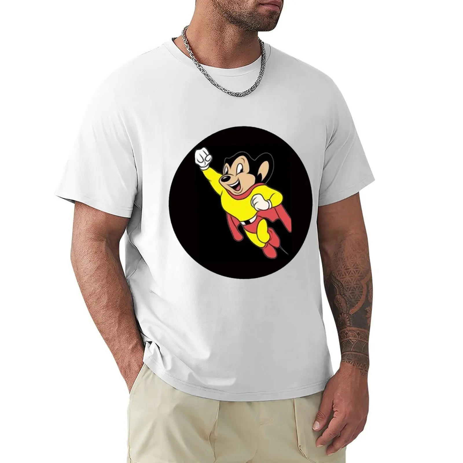 

SuperMightyMouse T-Shirt hippie clothes aesthetic clothes plus sizes T-shirts for men cotton