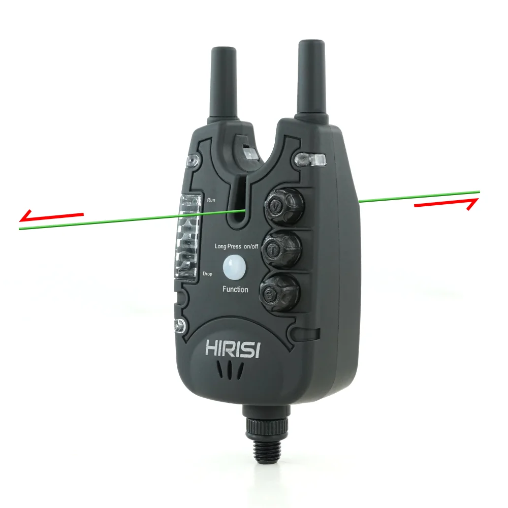 Carp Fishing Bite Alarm Hirisi with Adjustable Volume Tone Sensitivity & LED Indicator Essential Fishing Accessory
