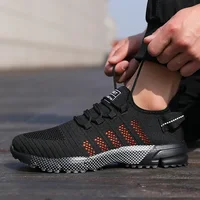 Hommes espadrilles décontractées maille léger respirant chaussures de course à semelles souples sans lacet chaussures plates pour homme mocassins chaussures formateurs Zapatos Hombre 2