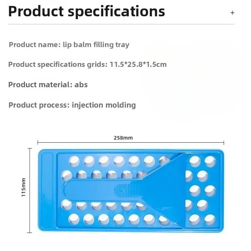 Complete DIY Lip Balm Making Kit with Tray and Spatula