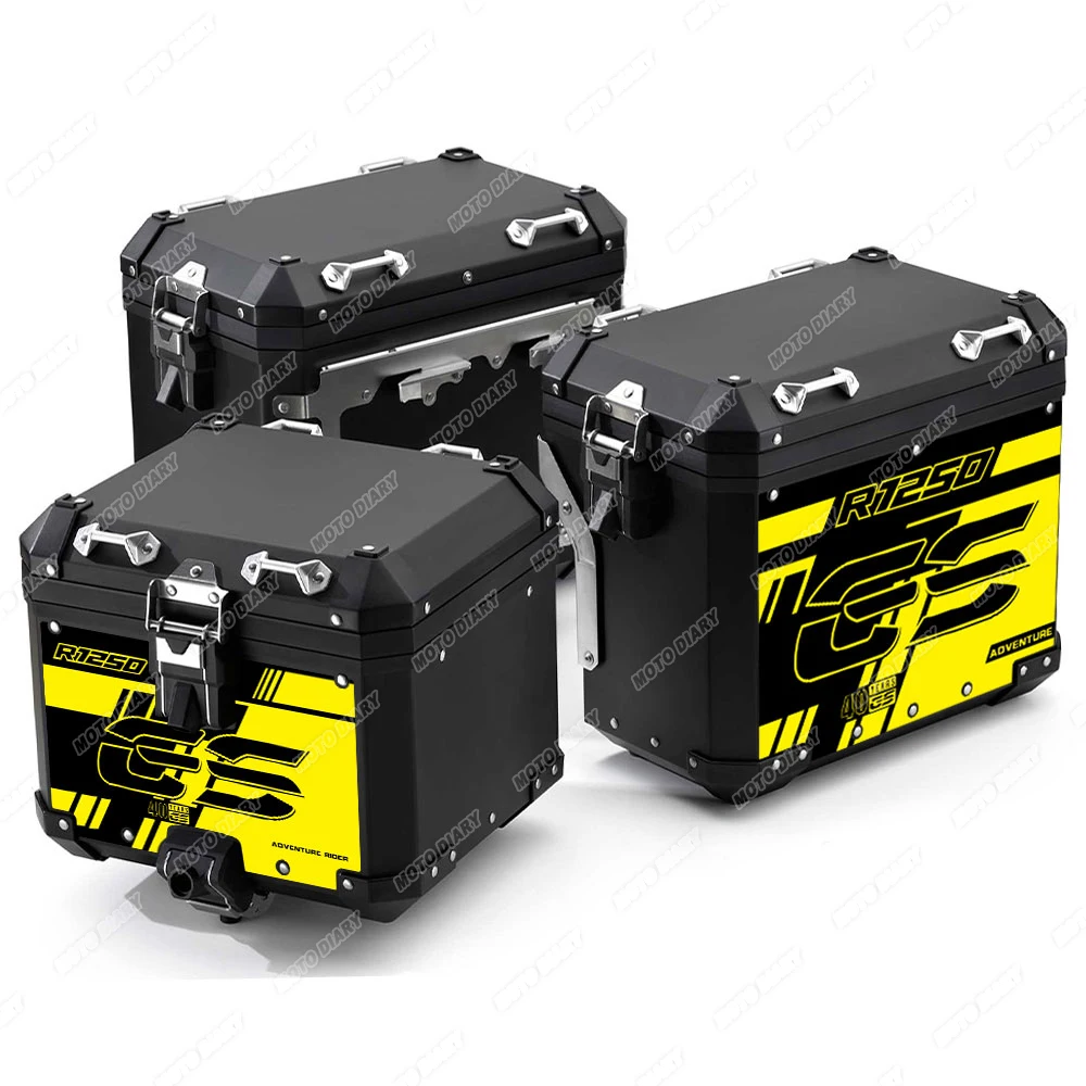 R1200GS R1250GS Adventure Motorcycle Aluminum Alloy Box Sticker Side SuitCases Decals For BMW R 1200 1250 GS  ADV 2004-2023