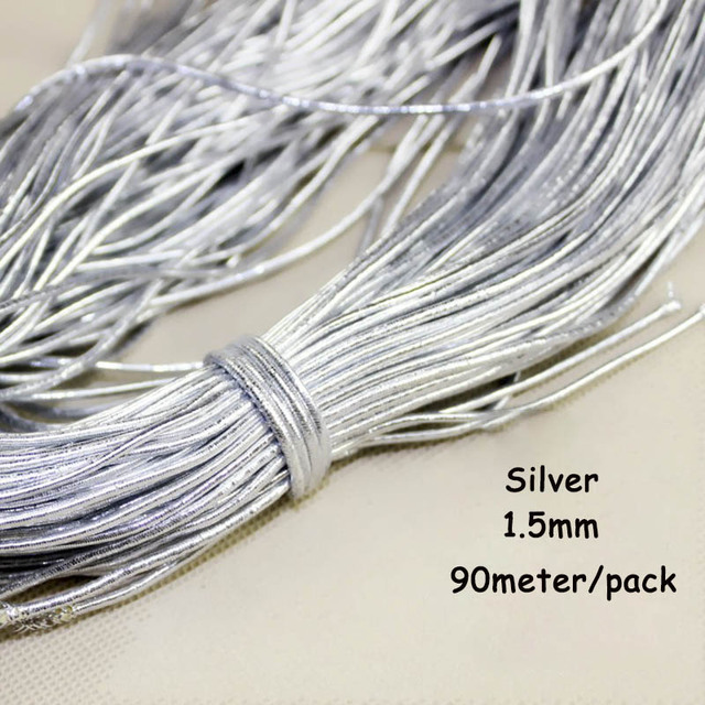 Rope Gold Silver Cord Gift Packing String Beading Thread for Jewelry Making DIY Braid Bracelet Tag Line Labels Mark Lanyard