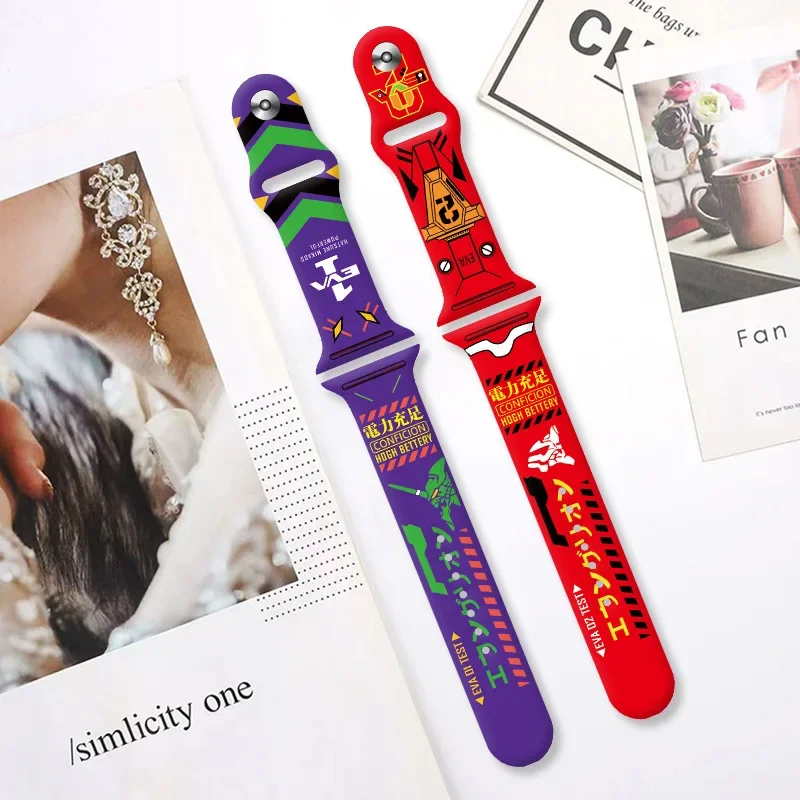 エヴァンゲリオン　Apple Watch  レザーバンド Evangelion EVA 01 Strap for Apple Watch All Series iWatch 49