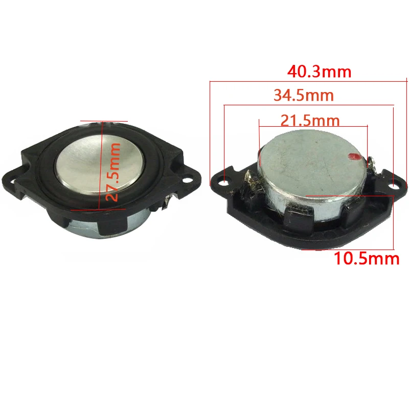 Tenghong 2pcs 28MM 4 8 Ohm 2W Mini Audio Full Range Speaker 1 Inch Dual Ear Loudspeaker For Home Theater Sound