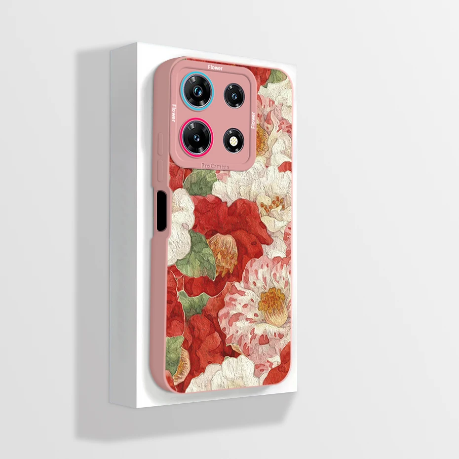 Art Liquid Silicone Phone Case with Camera Protection - Premium Back Cover