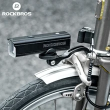 ROCKBROS 자전거 프론트 포크 라이트 거치대 알루미늄 합금, GoPro Brompton 접이식 자전거 컴퓨터 브래킷, 스포츠 카메라 어댑터