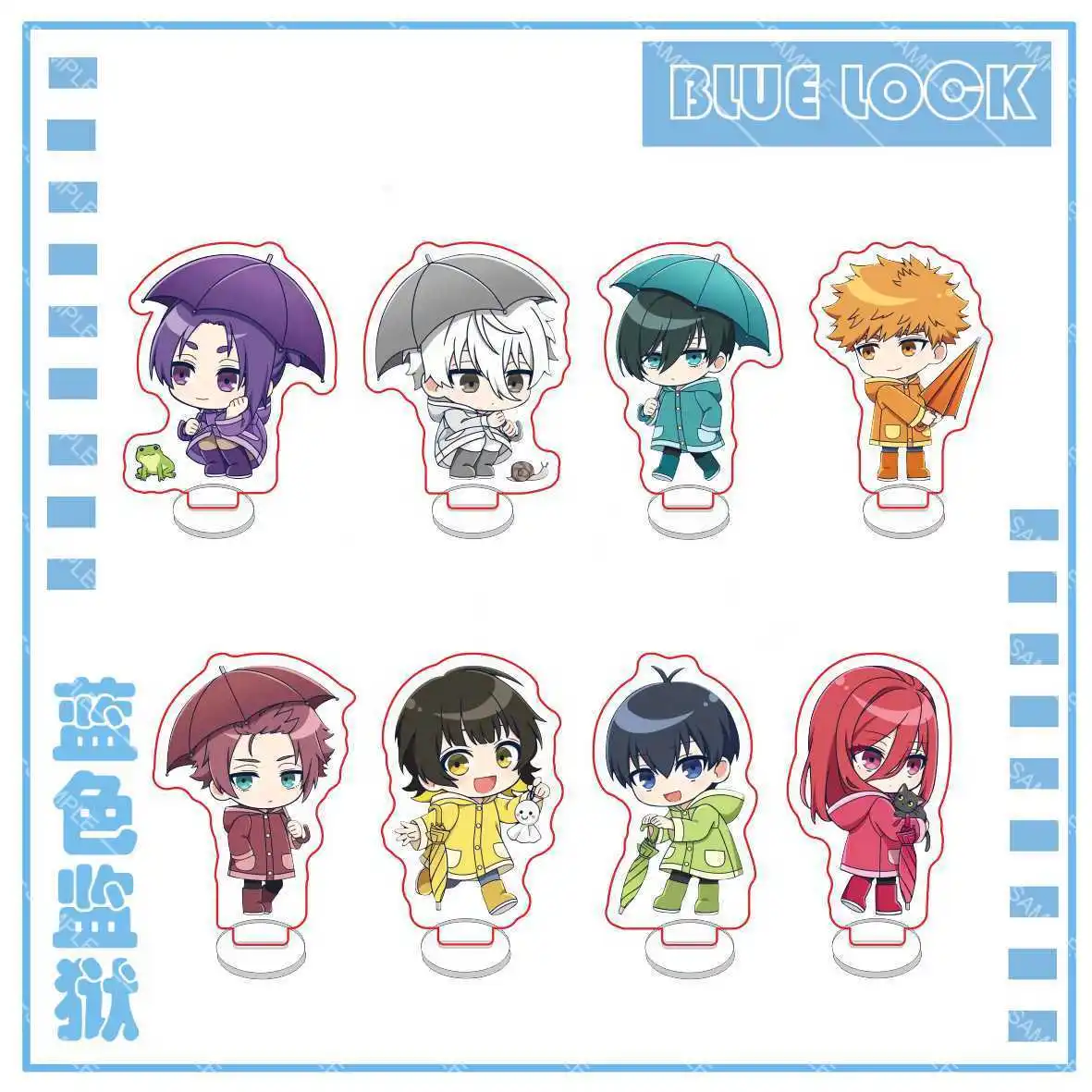 BLUE LOCK Q-Version Schlüsselanhänger Anime Acryl-Anhänger Isagi Yoichi Bachira Meguru Kunigami Rensuke Chigiri Hyoma Nagi Seishiro Geschenk – Detail 7