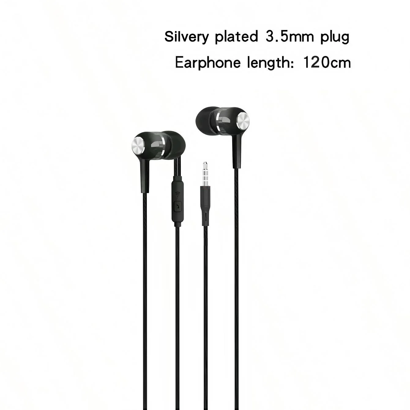 Premium Wired In-Ear Headphones with Microphone | HiFi Stereo Bass Earbuds | Sports In-line Control