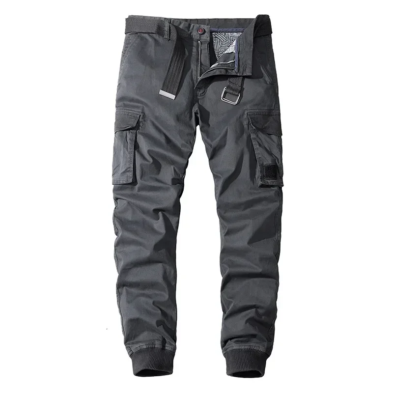 New Men's Cargo Pants Casual Multi-pocket Military Tactical Pant Cotton Running Long Trousers Male Spring Autumn Outdoor Trouser