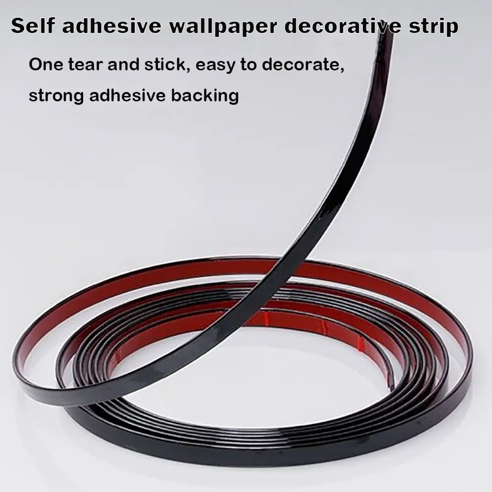 Ceiling Decor Line Self-adhesive Decoration Line PVC Waterproof Gold Tape Edge Banding Strip Background Wall