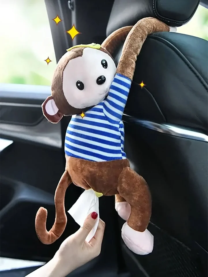 Copri Scatola Fazzoletti In Peluche Per Auto – Simpatico Animale Dei Cartoon, 22x20 Cm