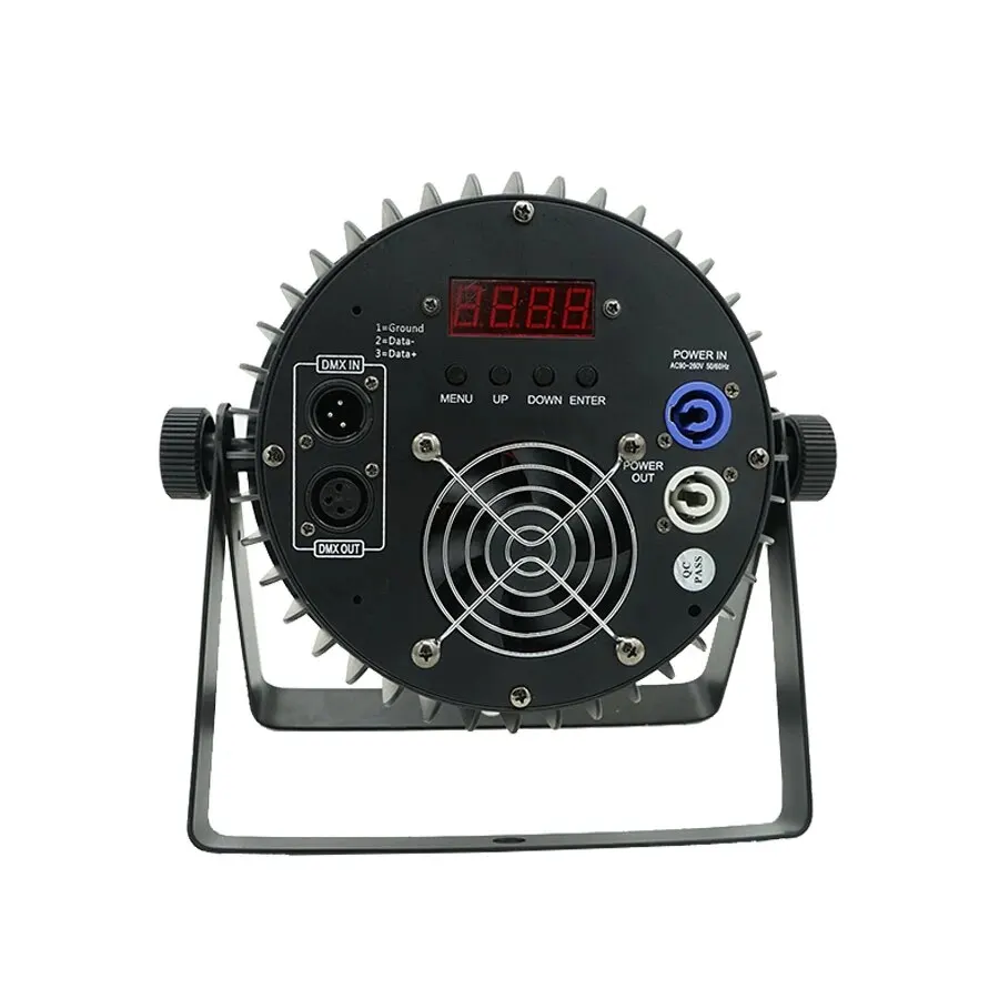 알루미늄 합금 LED 플랫 파, 18x12W RGBWA + UV 6 인 1 무대 조명, DMX512 디스코 전문 DJ 웨딩 파티, 나이트클럽 장비