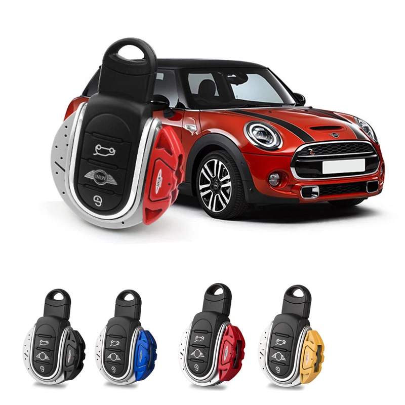 

1pc Red JCW Brake Disk Shape Key Fob Shell Cover F60 Countryman Smart Key For MINI Cooper F55 F56 F57 F54 Car styling