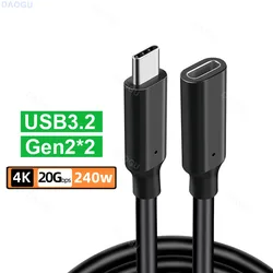 High - Speed USB - C Extension Cable with 20Gbps Data Transfer and 240W Power Delivery (3m 10Gbps 100W)