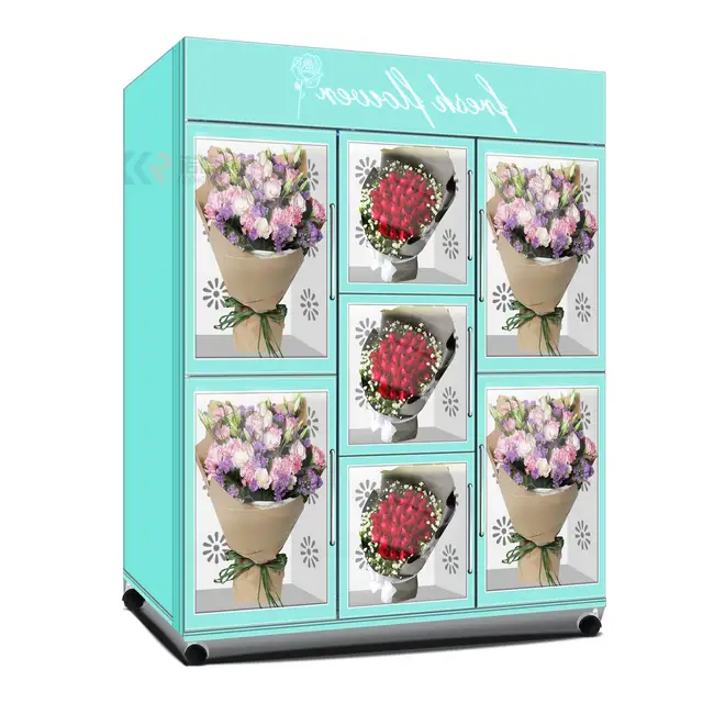 혁신적인 꽃 자판기: 신선도 지키고 편리함 극대화