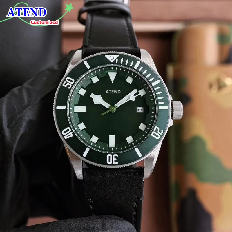 ATEND Biwan Greenwich-type Automatic Mechanical Roljx Men's Watch M7983RA Watches Top Luxury High-grade Waterproof Watch Clock