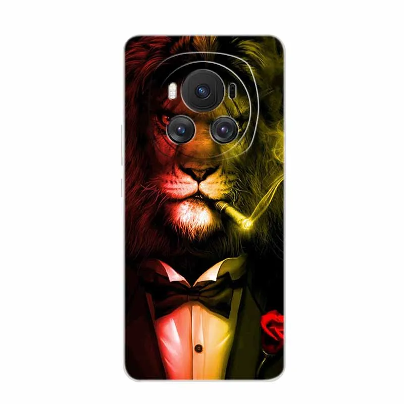 Fashionable Clear Animal Design Silicone Phone Case - Soft TPU Back Cover