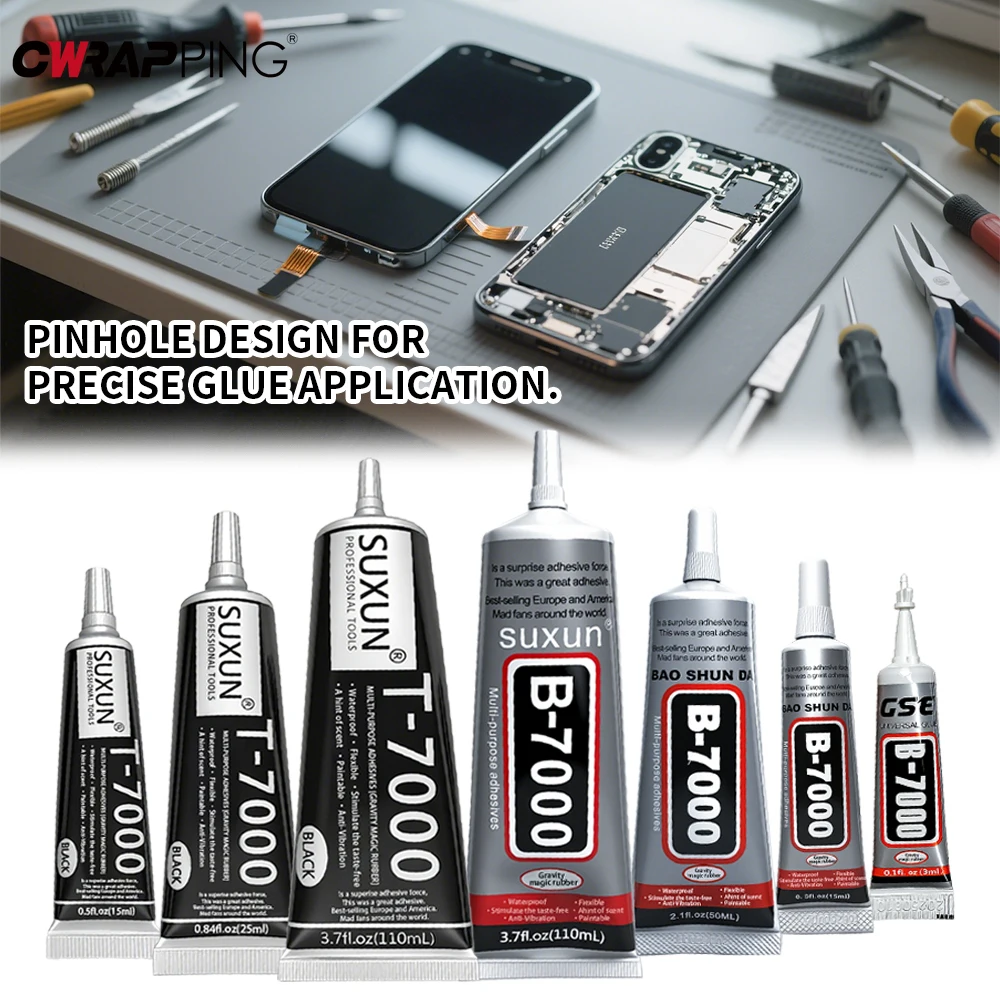 All-Purpose 15ML, 50ML, 110ML Adhesive for Repair & Craft – Strong Bond for Glass, Plastic & More