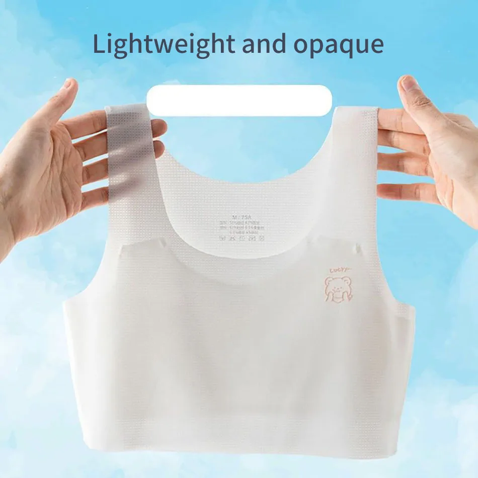 Developmental Period Tween Girls Seamless Camisoles with Anti Bulge Cups for Confident and Smooth Look Suitable School Playtime 3