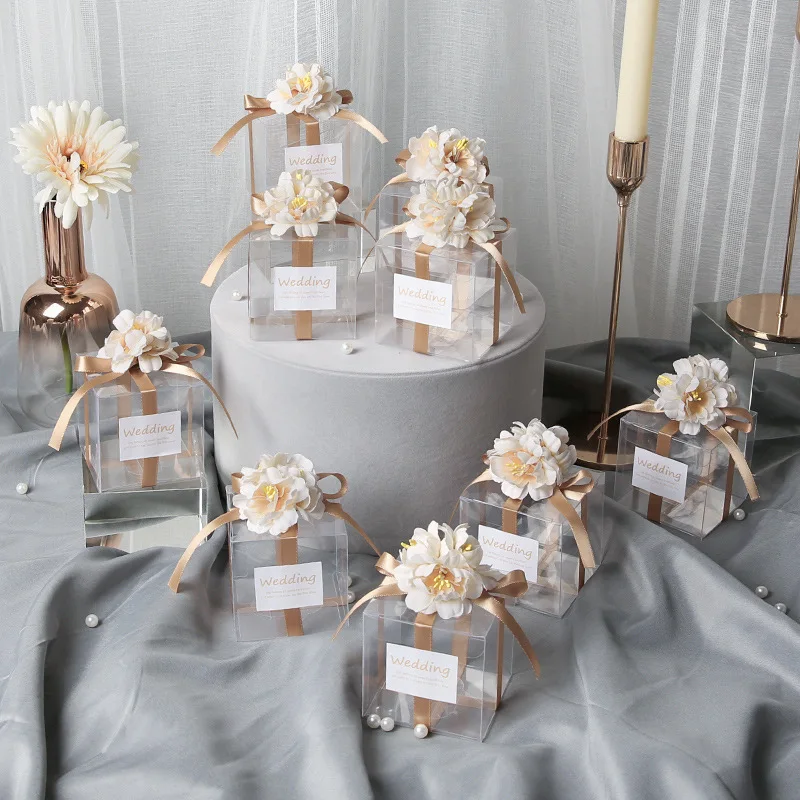 Clear Plastic Gift Boxes 20PCS Clear PVC Box Packaging Boxes Wedding - View #3