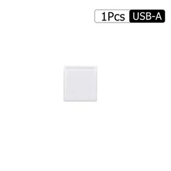 Reusable Clear USB Cover Protector: Dustproof Charging Port Protective Caps (1/5/10 Pack) (1Pcs USB A)