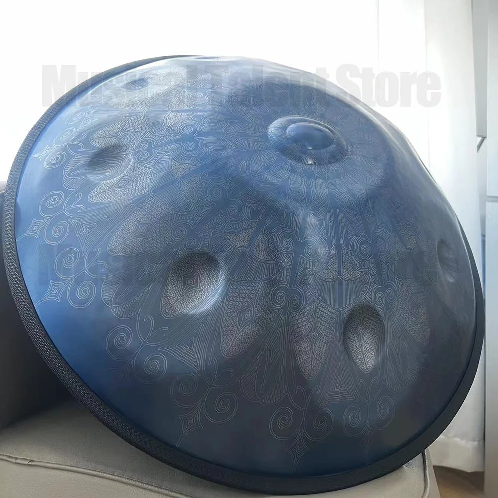 New Handpan Drum in D Minor Kurd, Steel Tongue Drum, Professional Performance,Gift, 9, 10, 12 Notes,22 Inches, High-Quality