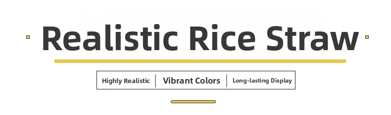 Description Picture 2 of itemArtificial Wheat Spikelets Plastic Fake Rice ain Dried Flowers Water ass Opening Ceremony Floral Arrangement Photoaphy ...