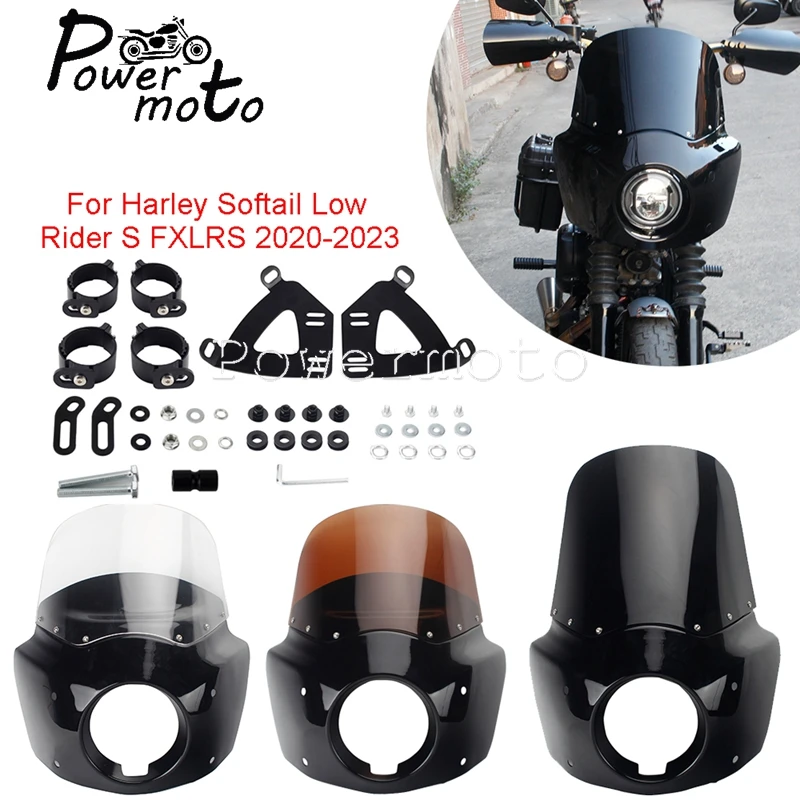 

Фара передняя для мотоцикла Harley Softail Low Rider S 114 117 FXLRS 2020-2022 с ветровым стеклом