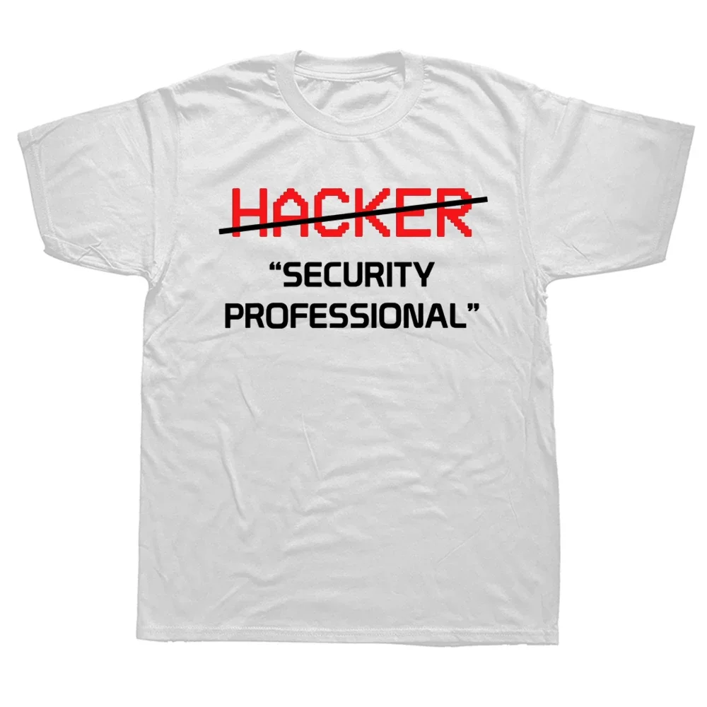 Hacker Security Professiona Funny Programmer Gift T-Shirt Cotton Summer Tops T Shirt Fashionabe Men Top T-Shirts_voghion.com