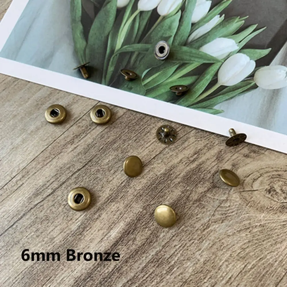 3 Ensembles De Mini Boutons De Fixation à Pression Pour Vêtements De Poupée, Accessoires De Couture, Vêtements De Poupée, Boucle à Pression Invisible En Métal 6/8mm