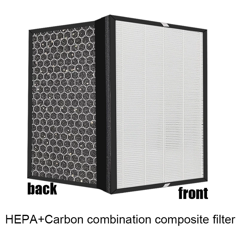 

H13 Hepa Filter and Carbon Filter Composite Filter for Delonghi AC230 Air Purifier Parts to Filter Dust Odor 365*258*25mm