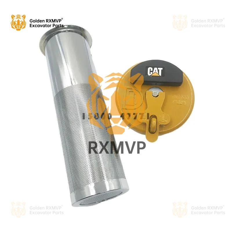 For Caterpillar CAT fuel tank cover 320c/d 329d 325 323 336 349d diesel tank cover filter screen padlock excavator accessories
