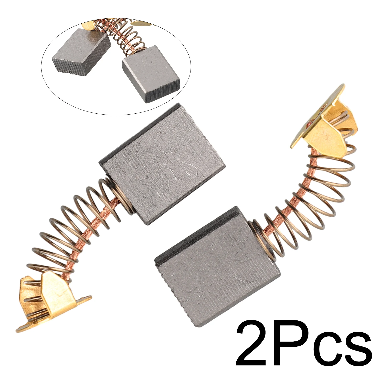 

Essential 2pcs Miter Saw Carbon Brush Carbon Brushes with Wire and Brush Springs Compatible with TSS100L1 TSS100L