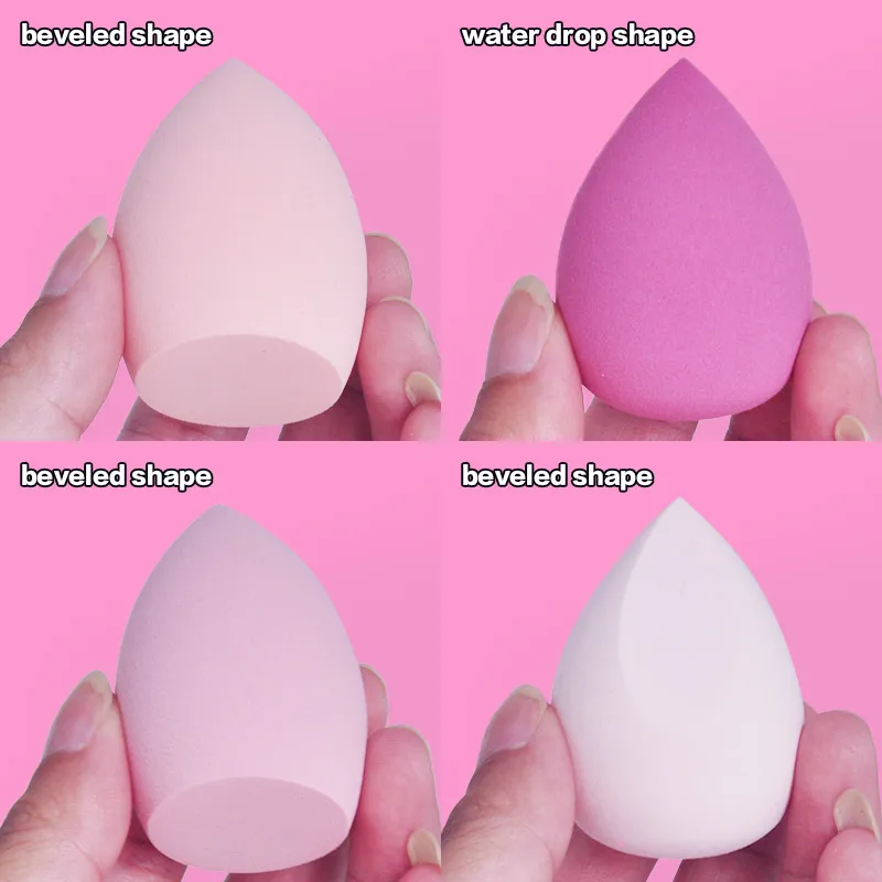 4pcs Makeup Sponge Powder Puff Dry and Wet Combined Beauty Cosmetic Ball Foundation Powder Puff Bevel Cut Make Up Sponge Tools 5