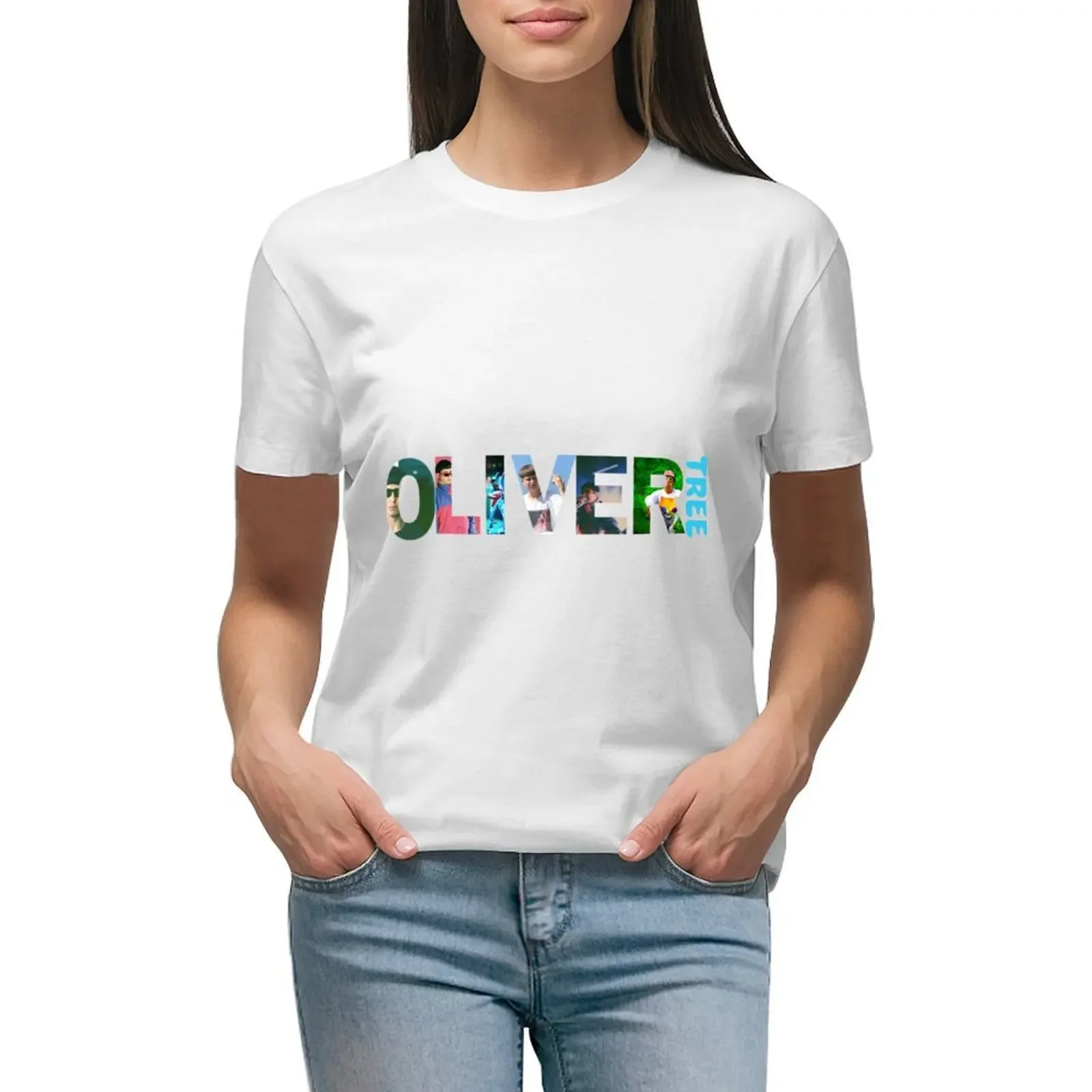 

oliver tree t shirt T-shirt summer top summer clothes funny Womens graphic t shirts