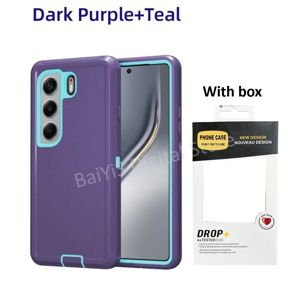Rugged 3-Layer Protection Armor Case with Hybrid Defender Cover and Box