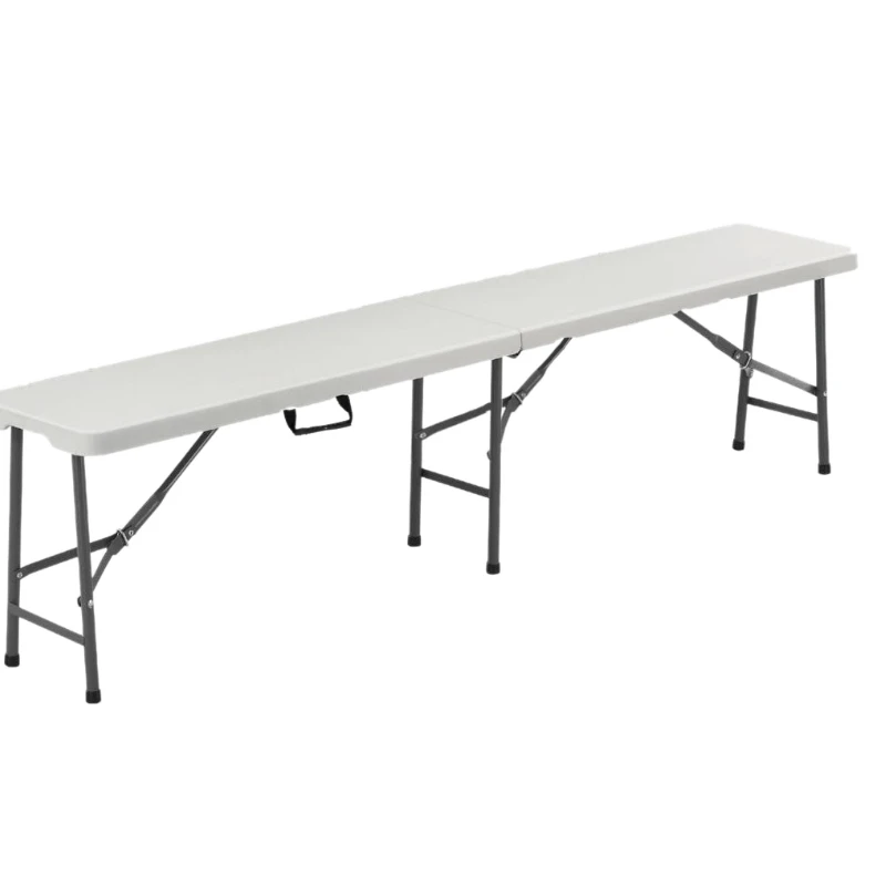 

Hot Sale Indoor Outdoor Events Wedding Popular Rectangular White Plastic Folding Picnic Dining Table