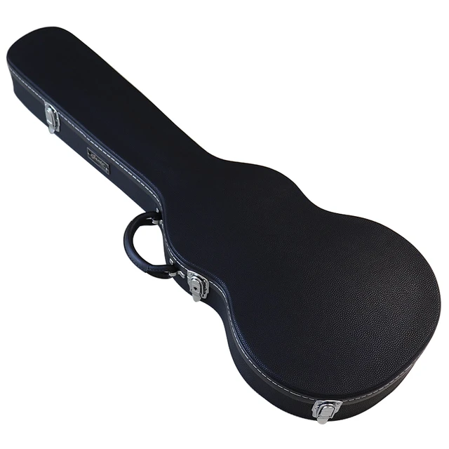 Custodia rigida da 39 pollici custodia per chitarra elettrica nera custodia  in PVC materiale in pelle con fodera in schiuma - AliExpress