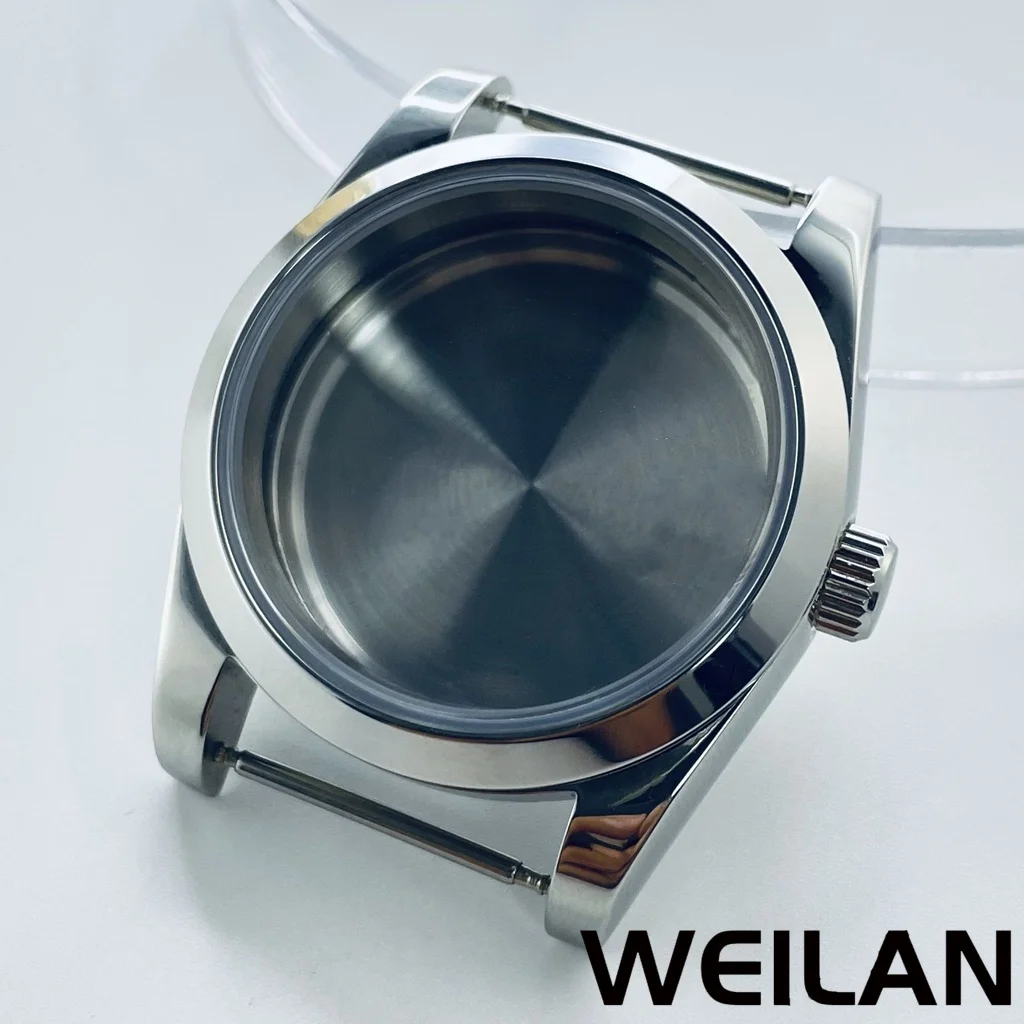 Rose Gold and Silvery Waterproof Watch Case with Sapphire Crystal