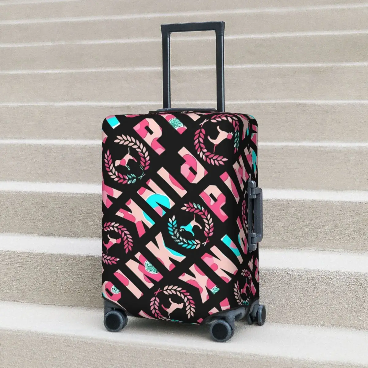 핑크 벽지 여행 가방 커버, 동물 개 크루즈 여행 보호, 휴일 유용한 수하물 용품 Best5 핑크 벽지 여행 가방 커버, 동물 개 크루즈 여행 보호, 휴일 유용한 수하물 용품 Best5