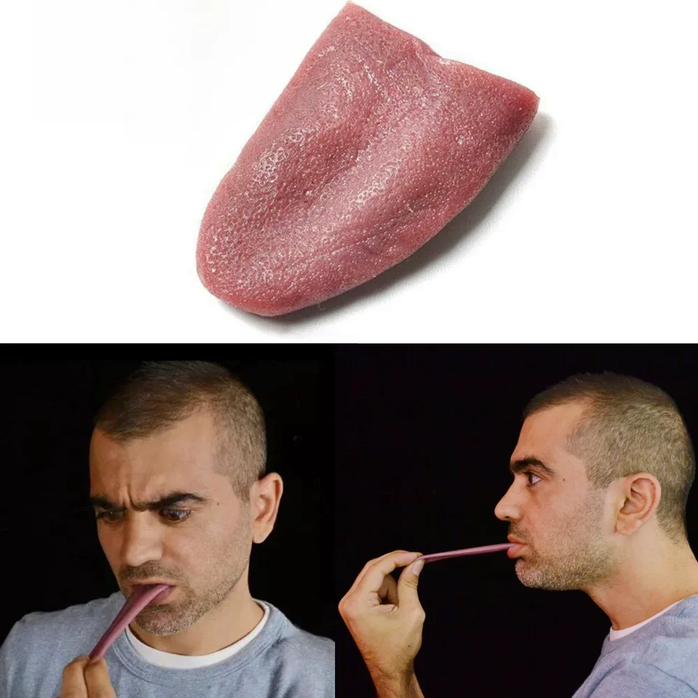 Prank Toys Horror Funny Rubber Tongue Prank Maker Kids Gift