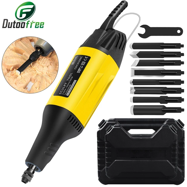 Electric Carving Chisel Wood Chisel Carving Tool Kit for M10 M14 Angle  Grinder DIY Carpenter Kit Woodworking Tools - AliExpress