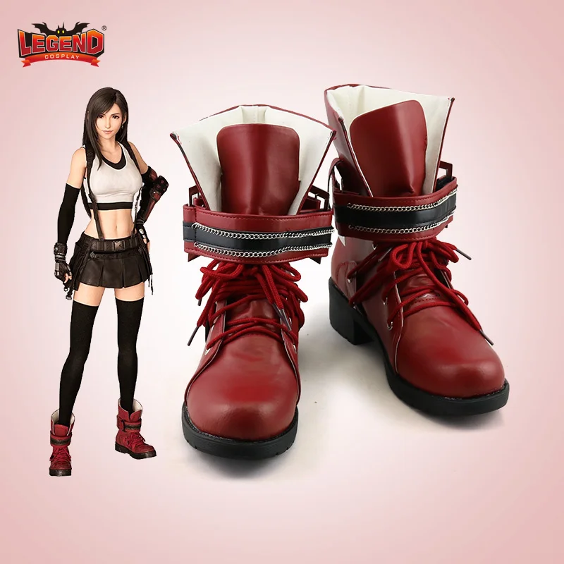 

Tifa Lockhart Cosplay Costume Game Final Fantasy VII 7 Remake Cosplay Shoes Boots Accessories Halloween Carnival Custom Made