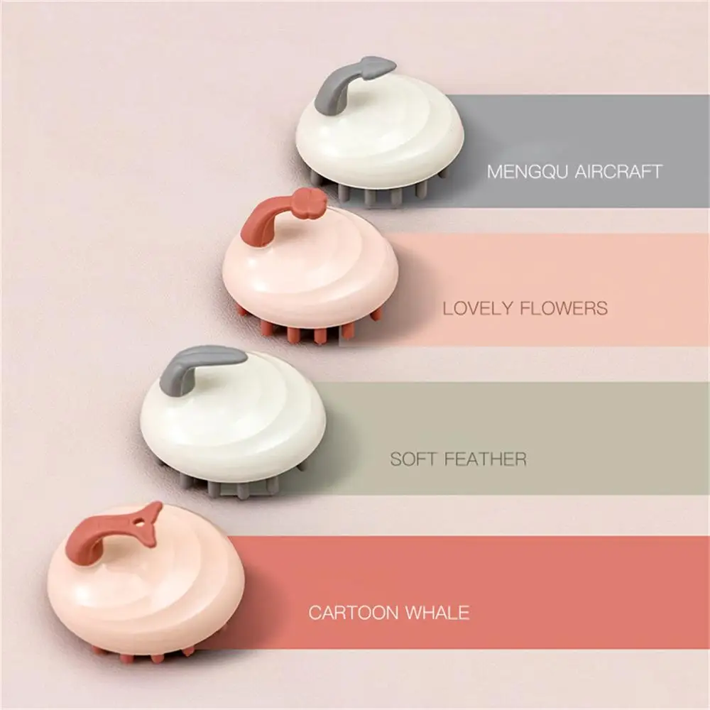 Description Picture 3 of itemRelieves Scalp Pressure Rounded Soft Easy To Clean Wet And Head Massage Environmental Protection Cleaning Comb Shampoo Brush