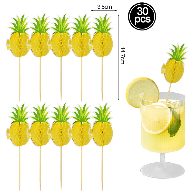 30/50 יחידות מבחר קוקטייל מטריה לקיץ הוואי מסיבת יומולדת טרופית קישוט קאפקייק טופרס מבחר פירות מזון חתונה