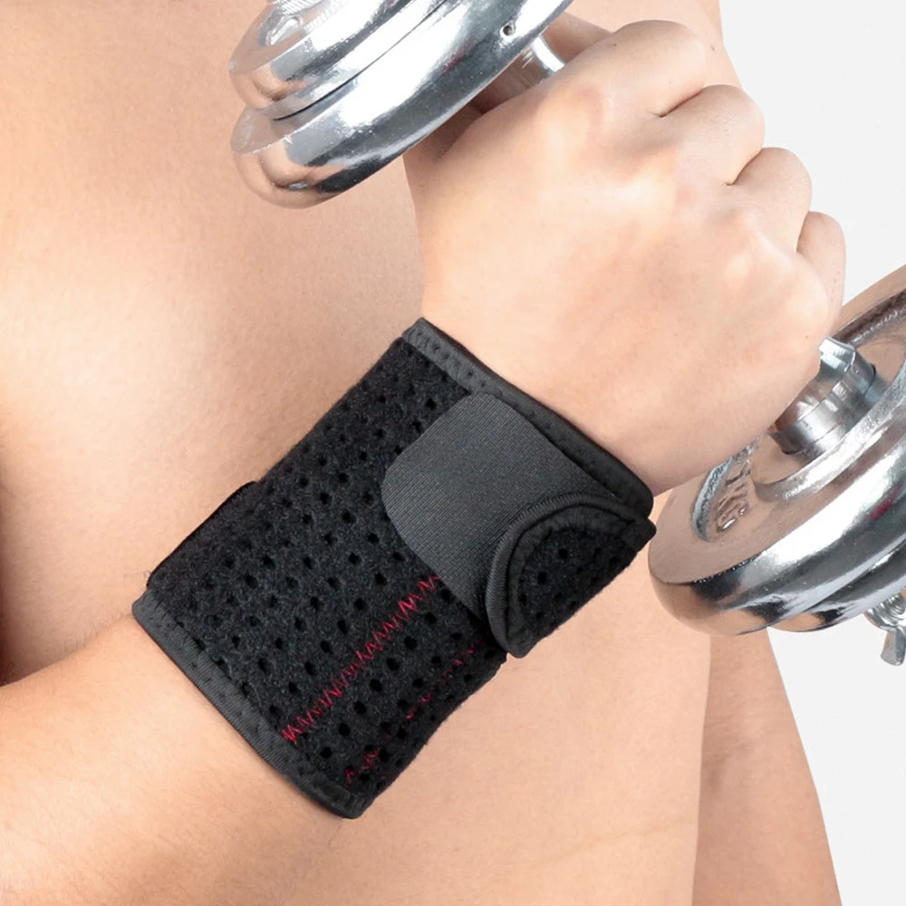 1Pcs Breathable Wrist Brace Wrist Wraps Support Adjustable Straps for Weightlifting Tendonitis Arthritis RSI Wrist Pain Relief sports wrist guards