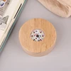 Battery Operated 8/10cm Round Wooden LED Light Dispaly Base Stand Holder Table Night Lamp Base Crystal Glass Art Ornaments 1